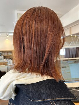 アイフラット 稲沢(I-FLAT) オレンジブラウン/外ハネミディアム