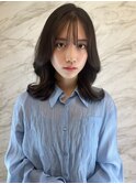 簡単スタイリングヘアセンターパートゆるふわロングハイレイヤー