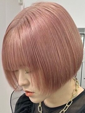 ウィコ 新宿(WICO) mini bob×pink beige [新宿駅/美髪/ピンクブラウン]