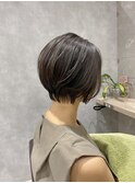 【RYOHEI】ショートボブ_ラベンダーベージュ_オリーブベージュ