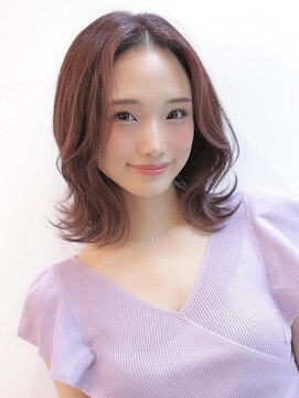アグ ヘアー スペイ 西那須野2号店(Agu hair spey) 《Agu hair》ラズベリーカラーが可愛いフェミボブ