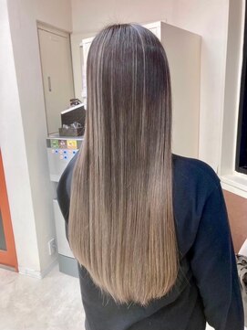 マティーナ ヘアー 池袋(Matina hair) 【バレイヤージュ/ミルクティー/ベージュ】20代30代40代50代