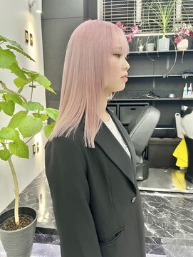 チュダック(ChuDuck) 韓国風《ペールピンク》ハイトーン/ケアブリーチ/ダブルカラー