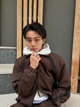 ソラ 表参道(SORA) ニュアンスパーマで作る、爽やか黒髪センターパートスタイル！