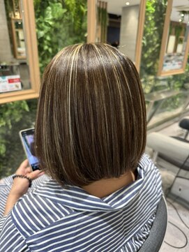 イメージア 町田店(IMAGE A) 大人ハイライトボブ＠30代40代50代60代