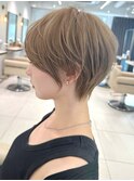 ショートボブ髪型30代40代50代前髪あり前髪なし面長丸顔【倉田】