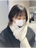 外ハネボブ/インナーカラー