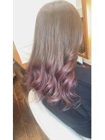 オッヂヘア(oggi hair) ピンクパープルで春