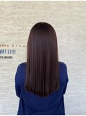 ロング × ピンクブラウン × 髪質改善
