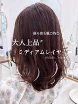 コンティロミー(CONTI ROMMY.) 上品◎ミディアムレイヤー韓国風巻き◎20代30代40代50代