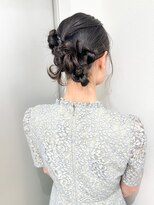 ムクヘアー(muk hair)&nbsp;編み込みツインシニヨン