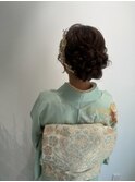 着物アップヘアアレンジ