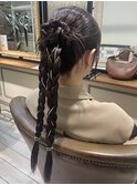結婚式&ウエディングパーティー用韓国ヘアアレンジ　日吉