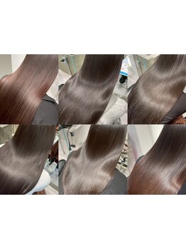 ダメージ補修＆補強を叶えるhoNua.独自の髪質改善。圧倒的な艶感と柔らかな手触りを実現