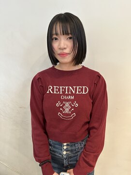 ラパンセノアール(LA PENSEE NOIR) ボブ×顔周りレイヤー