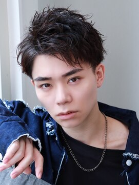 ネイビー(NAVY) ハーフバックアップバング