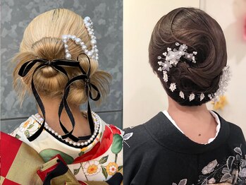 ブリエ(briller)の写真/【三宮徒歩2分★】結婚式/二次会/イベント等特別な日はプロにお任せ★訪問着・留袖着付けヘアセット￥5500