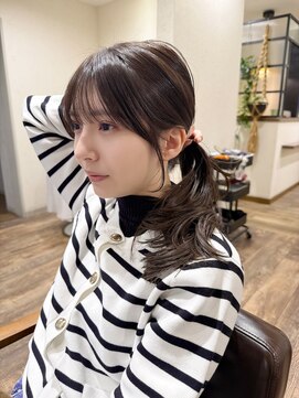 サク(Sac.) オリーブグレー×ラウンドバングSac.栃木優佑