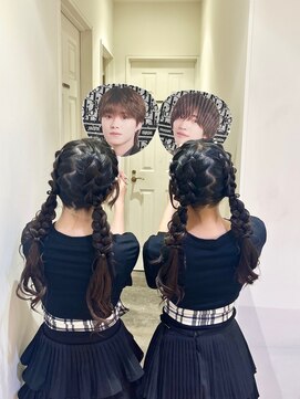 コル(CoL) お揃い可愛い!ツイン編みおろし!