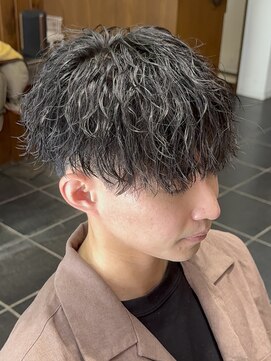 ルアン 大分駅店(ruen) 大分メンズカットマッシュツイストスパイラルパーマmen's眉毛