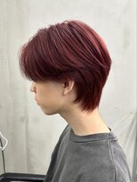 ギークス(GEEKS)&nbsp;【GEEKS渋谷】シースルーセンターパート/バーガンディー/韓国風