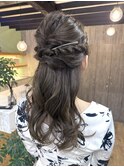 お呼ばれヘア/ハーフアップ/ヘアアレンジ/福井