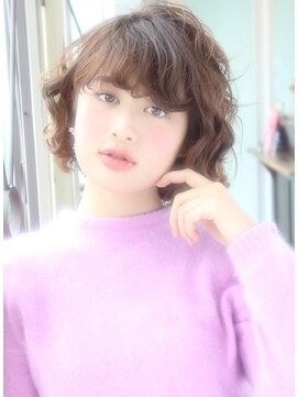 ワースホワイル(WORTH WHILE) クラゲヘアーオリーブグレーココアベージュインナーブリーチ