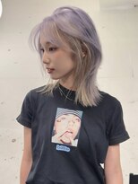 ラッドルーム(LAD ROOM.) ペールラベンダー/ミルクティーベージュ/レイヤーカット/ウルフ