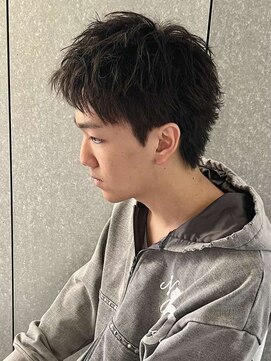 ニアウ 太田店(Niau) MEN’S HAIR/波巻きツイストスパイラル/リバースセンターパート