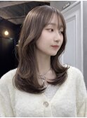 ★ココアベージュ/オリーブグレー/小顔/黒髪/クラゲヘアー/原宿