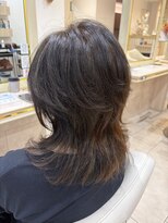 アッシュ 仙川店(Ash)&nbsp;40代50代60代流しバングバタフライカットミディアムレイヤー