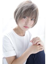 オウル(Owll)&nbsp;【Owll】石田学史大人丸みマッシュショートハイトーンカラー