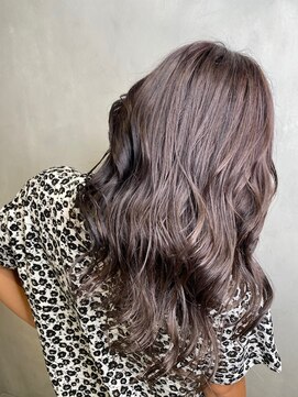 アース コアフュールボーテ 上尾店(EARTH coiffure beaute) 【外国人風】ダブルカラーのバイオレットグレージュ