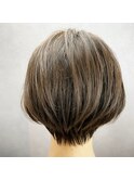 ピンクベージュ☆丸みショート