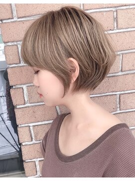 サロンドミルク 新百合ヶ丘店(salon de MiLK) ミルクティーベージュの大人可愛いショート[新百合ヶ丘]