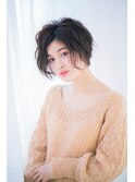 クールショート× 段カット×ダークアッシュ××暗めカラー所沢