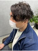 ツーブロック/メンズマッシュ/波巻きスパイラルパーマ