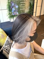 ダブル アンダーバー サロン(W_SALON) 【W_SALON 河原町】フェイスフレーミング/ホワイトシルバー/艶髪