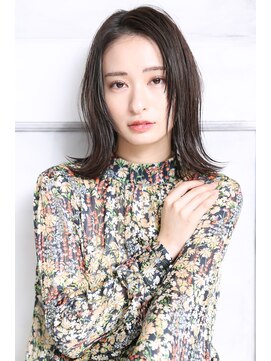 クラッチムク 博多口(CLUTCH muk.) 大人可愛い20代30代40代小顔セクシーミディ 暗めカラーA1