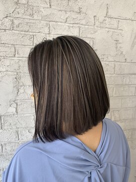 プライズ 池袋店(prize) グレージュ☆白髪ぼかしハイライト☆インナーグラデーション