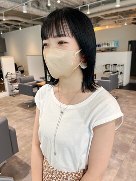 カフ(CAF) CAF松本【オリジナルブルーブラック×ストレートヘア】