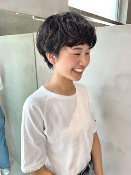 ガリカ 博多(Gallica) ショート×ナチュラルアッシュブラック