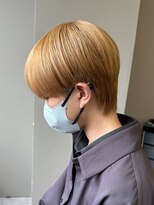 エルマーク 梅田(L-MARK)&nbsp;マッシュウルフメンズカットスパイラルパーマツイスパ波巻き