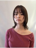 【志免】とても可愛いミディアムウルフカット