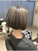 白髪ぼかしハイライト