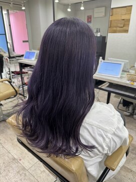アジールヘア 所沢プロペ通り店(agir hair) エアリーロング美髪ケアブリーチラベンダーカラー練馬所沢韓国