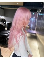 ペレ 栄店(PELE)&nbsp;切りっぱなしボブ/エアリーロング/美髪/ピンクブラウン/栄