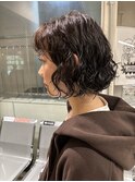 パーマボブ　ボブパーマ　レイヤーボブ