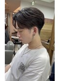 (黒須)かきあげセンターパート