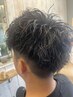 【朝のセットが楽になる♪】メンズカット＋パーマ